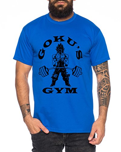 Goku Golds Herren T-Shirt One Goku Dragon Master Son Ball Vegeta Turtle Roshi Piece Golds Db, Farbe:Royalblau;Größe:S von WhyKiki