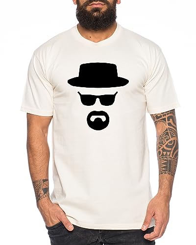 Heisenberg Herren T-Shirt Hermanos Bad Mr White Breaking, Farbe:Natur;Größe:XXL von Tee Kiki