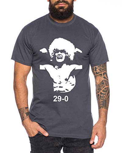 Khabib 29-0 - Herren T-Shirt Nurmagomedov MMA Eagle Dagestan Cooles Fitness Sport Shirt, Farbe:Dunkelgrau, Größe:XL von Tee Kiki