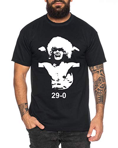 Khabib 29-0 - Herren T-Shirt Nurmagomedov MMA Eagle Dagestan Cooles Fitness Sport Shirt, Farbe:Schwarz, Größe:L von Tee Kiki