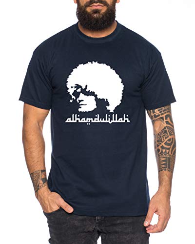 Khabib Alham - Herren T-Shirt Nurmagomedov MMA Eagle Dagestan Cooles Fitness Sport Shirt, Farbe:Dunkelblau, Größe:L von Tee Kiki