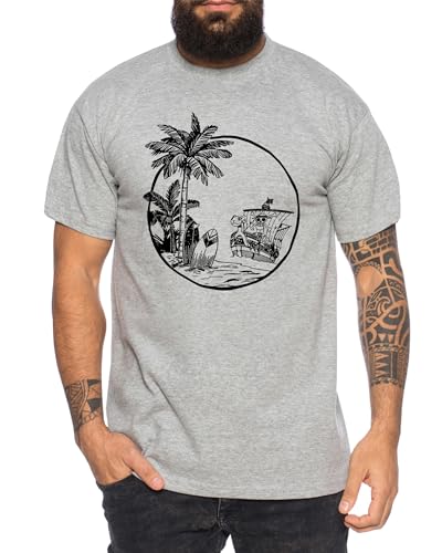 Merry Palm - Herren T-Shirt Straw Hat Luffy Zoro One Monkey D. Pirat Ace Piece Goku Anime Ruffy, Größe:XL, Farbe:Grau Meliert Merry Palm - Herren T-Shirt Straw Hat Luffy Zoro One Monkey D. Pirat Ace Piece Goku Anime Ruffy, Größe:XL, Farbe:Grau Meliert von Tee Kiki