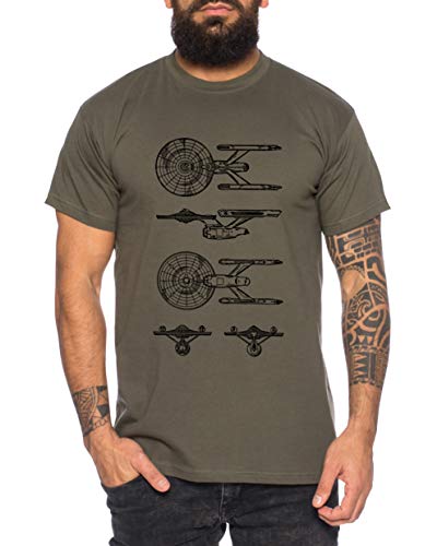 NCC Line Herren T-Shirt Cooles lustiges Fun Shirt, Größe:L, Farbe:Khaki von Tee Kiki