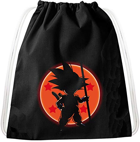 SonBall Goku Dragon Rucksack Tasche Turnbeutel Sport Jute Beutel, Rucksack von Tee Kiki