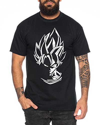 Super Son Goku Herren T-Shirt Goku Dragon Master Son Ball Vegeta Turtle Roshi Db, Farbe:Schwarz;Größe:S von Tee Kiki