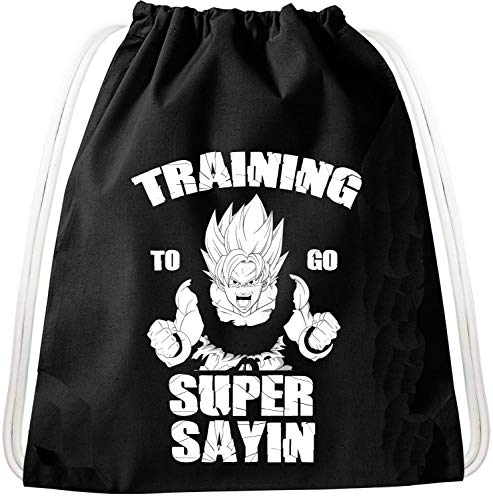 Train SS Goku Dragon Rucksack Tasche Turnbeutel Sport Jute Beutel, Rucksack von Tee Kiki