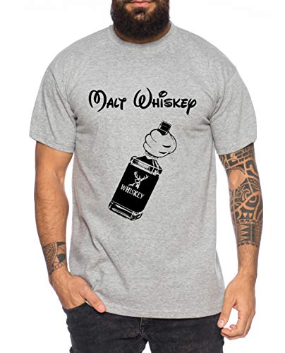 Whiskey III Herren T-Shirt Cooles Walt lustiges Fun Shirt, Farbe:Dunkelgrau Meliert, Größe:4XL von Tee Kiki