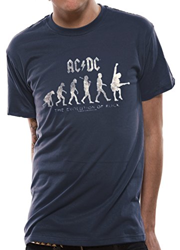 AC/DC Angus Young Evolution of Rock offiziell Männer T-Shirt Herren (Large) von Tee Shack