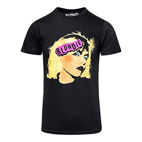 Blondie Punk Debbie Harry offiziell Männer T-Shirt Herren (Small) von Tee Shack