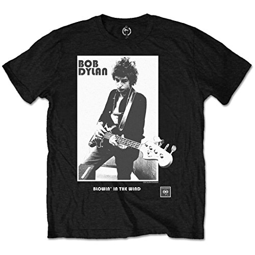 Bob Dylan Blowin in the Wind Rock offiziell Männer T-Shirt Herren (Medium) von Tee Shack