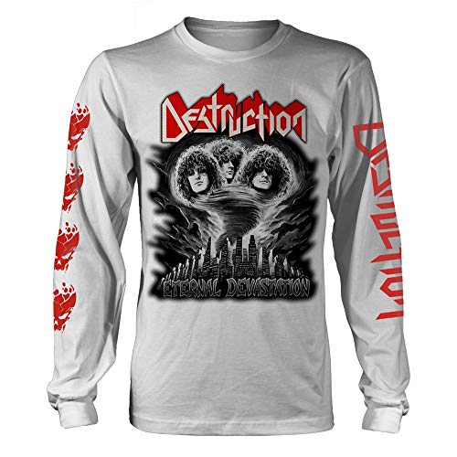 Destruction Eternal Devastation Bw Longsleeve offiziell Männer T-Shirt Herren (Medium) von Tee Shack