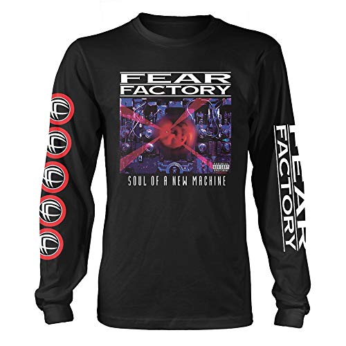 Fear Factory Longsleeve Soul of a New Machine offiziell Männer T-Shirt Herren (X-Large) von Tee Shack