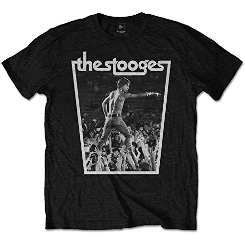 Iggy Pop and The Stooges Live Punk Gig offiziell Männer T-Shirt Herren (Large) von Tee Shack