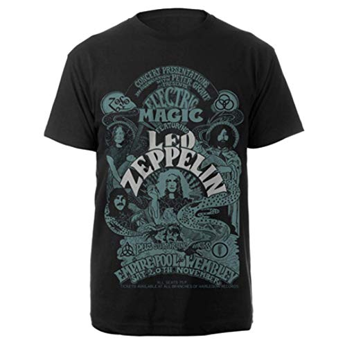 Led Zeppelin Live at Wembley Jimmy Page Concert offiziell Männer T-Shirt Herren (XX-Large) von Tee Shack