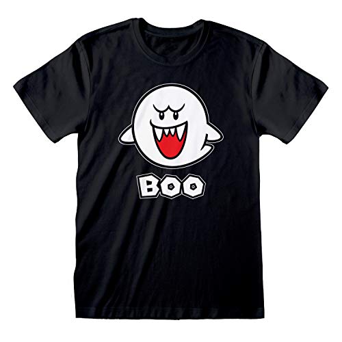 Super Mario Boo offiziell Männer T-Shirt Herren (Medium) von Tee Shack