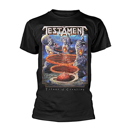 Testament Titans of Creation offiziell Männer T-Shirt Herren (Medium) von Tee Shack