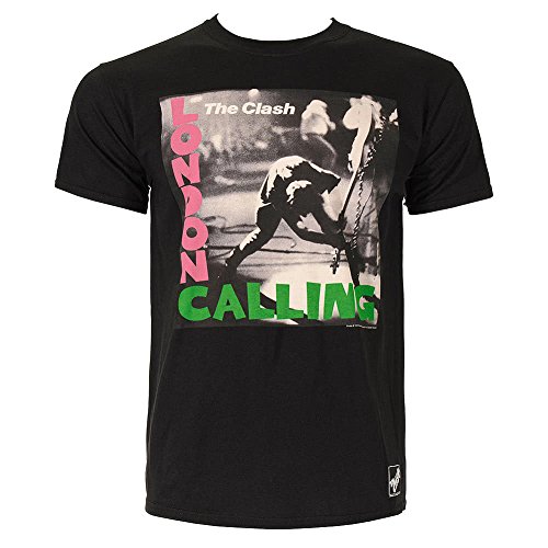 The Clash London Calling Joe Strummer Rock offiziell Männer T-Shirt Herren (Small) von Tee Shack