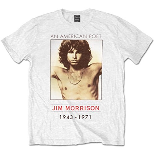 The Doors American Poet Jim Morrison Rock offiziell Männer T-Shirt Herren (Large) von Tee Shack