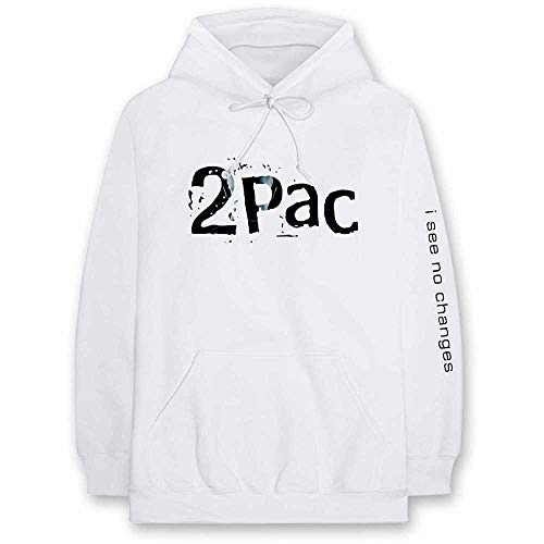 Tupac I See No Changes offiziell Männer Kapuzenpullover (X-Large) von Tee Shack
