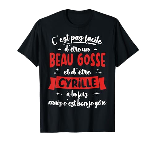Cyrille Geschenkidee Humor Geburtstag schönes Kind T-Shirt Cyrille Geschenkidee Humor Geburtstag schönes Kind T-Shirt von Tee Shirt Drole Homme Anniversaire Noel Cyrille