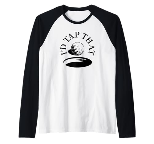 Herren Ich würde diesen Herren -Humor lustigen Golfer tippen Raglan von Tee Tees Funny Golf Shirts