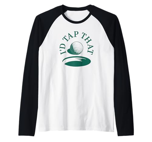 Herren Ich würde diesen lustigen Golf Pun Humor für Golfer tippen Raglan von Tee Tees Funny Golf Shirts