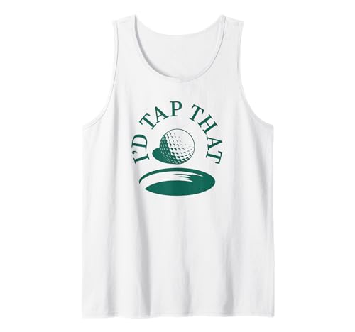 Herren Ich würde diesen lustigen Golf Pun Humor für Golfer tippen Tank Top von Tee Tees Funny Golf Shirts