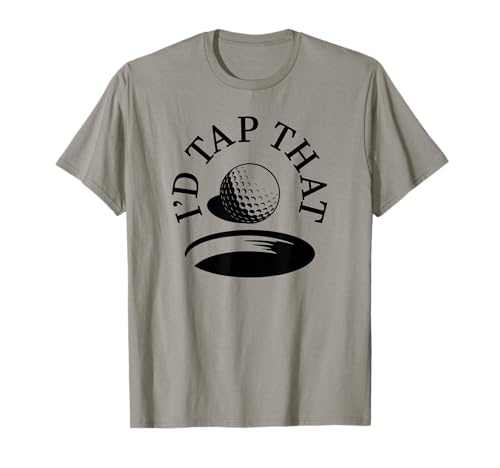 Ich würde diesen Herren -Humor lustigen Golfer tippen T-Shirt von Tee Tees Funny Golf Shirts