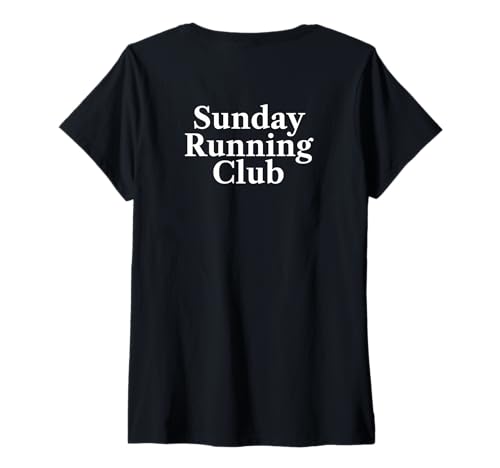 Damen Laufclub am Sonntag T-Shirt mit V-Ausschnitt Damen Laufclub am Sonntag T-Shirt mit V-Ausschnitt von Tee4Sale