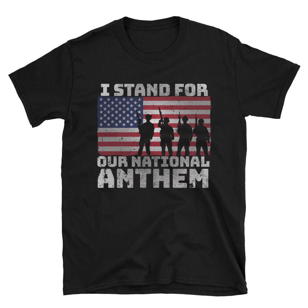 Ich Stehe Für Die Nationale Hymne-T-Shirt Ich Stehe Für Die Nationale Hymne-T-Shirt von TeeAFstore