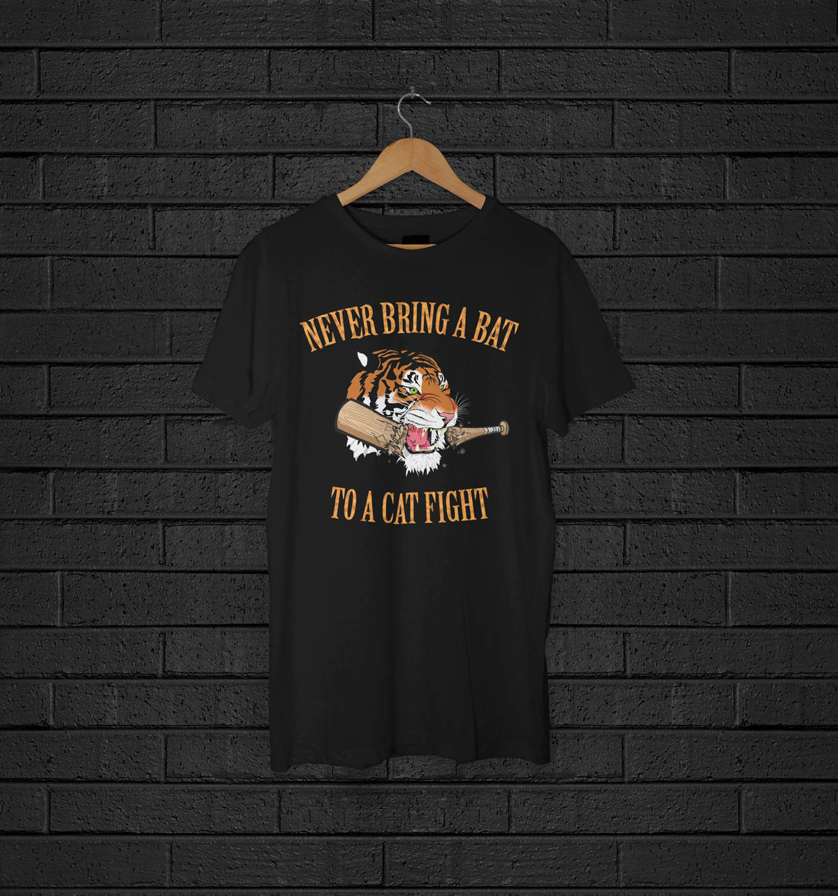 Nie Bringen Eine Fledermaus Zu Einer Katze Kampf Shirt - Kurzarm Unisex T-Shirt Nie Bringen Eine Fledermaus Zu Einer Katze Kampf Shirt - Kurzarm Unisex T-Shirt von TeeAFstore