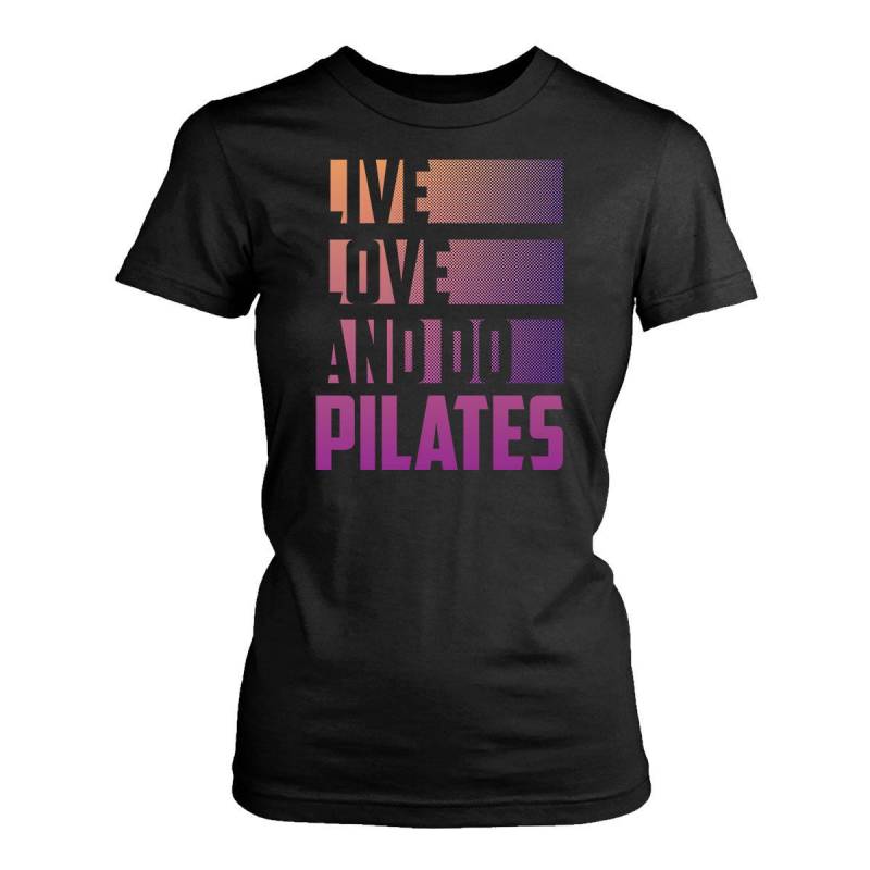 Pilates-Frauen Passen T-Shirt. Lustige Pilates-Shirt von TeeDino
