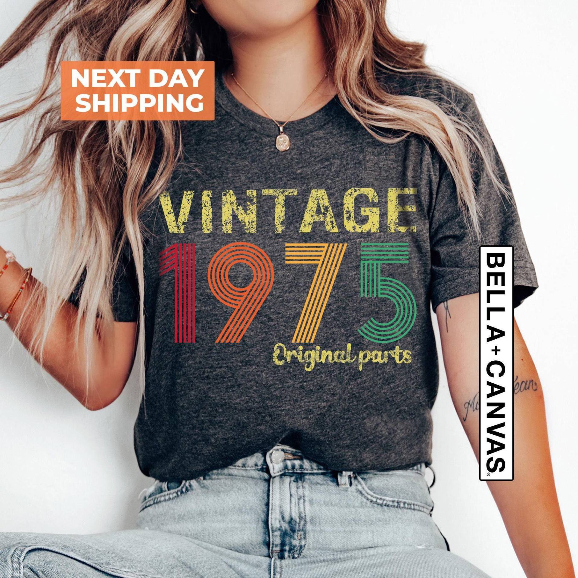 50.geburtstag Shirt, 1975 Original Teile Vintage Mom Geschenk Zum 50.geburtstag Shirt, 1975 Original Teile Vintage Mom Geschenk Zum von TeeIslandCo