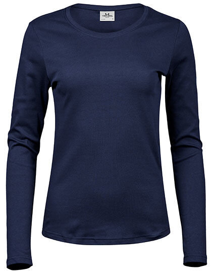 TeeJays Damen Shirt Langarm enger geschnitten Bio - Baumwolle bis 3XL von TeeJays