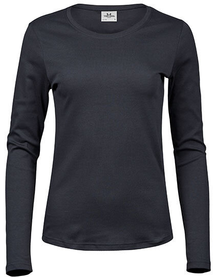 TeeJays Damen Shirt Langarm enger geschnitten Bio - Baumwolle bis 3XL von TeeJays