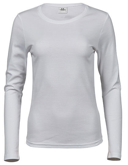 TeeJays Damen Shirt Langarm enger geschnitten Bio - Baumwolle bis 3XL von TeeJays