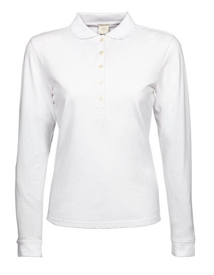 TeeJays Women´s Luxury Stretch Langarm Polo bis 3XL Poloshirt Damen von TeeJays