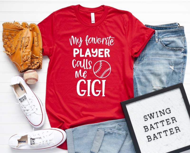 Baseball Gigi Shirt - Mein Lieblingsspieler Nennt Mich Oma Kurzarm Unisex T-Shirt Baseball Gigi Shirt - Mein Lieblingsspieler Nennt Mich Oma Kurzarm Unisex T-Shirt von TeeShirtSeason