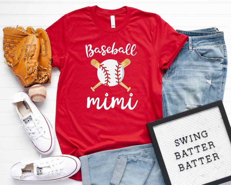Baseball Mimi Shirt, Oma Geschenk, Womens Spieltag Kurzarm Unisex T-Shirt Baseball Mimi Shirt, Oma Geschenk, Womens Spieltag Kurzarm Unisex T-Shirt von TeeShirtSeason
