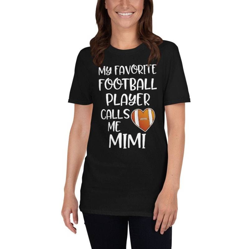 Fußball Mimi Shirt, Mein Lieblings Fußballspieler, Oma Geschenk, Frauen Kurzarm Unisex T-Shirt von TeeShirtSeason