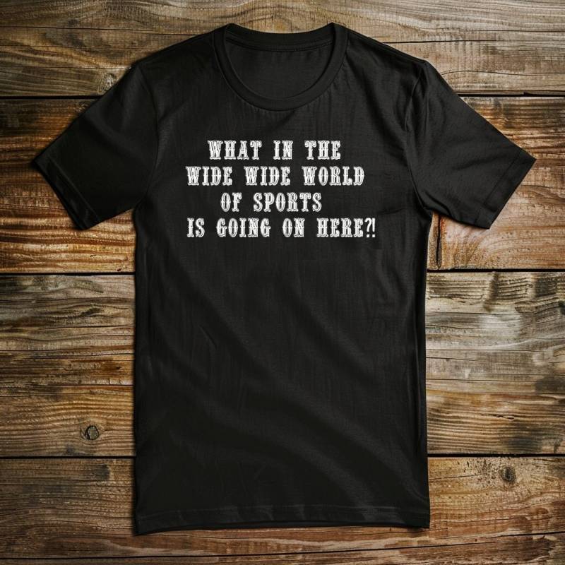Was in Der Weiten Welt Des Sports Ist Hier Los? Unisex T-Shirt von TeeSpiral