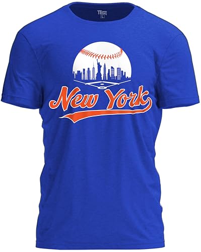 TeeStock Baseball Shirt Fan Cityscape T-Shirt mit Urban Skyline Grafik, Newyork Royal, XX-Large TeeStock Baseball Shirt Fan Cityscape T-Shirt mit Urban Skyline Grafik, Newyork Royal, XX-Large von TeeStock