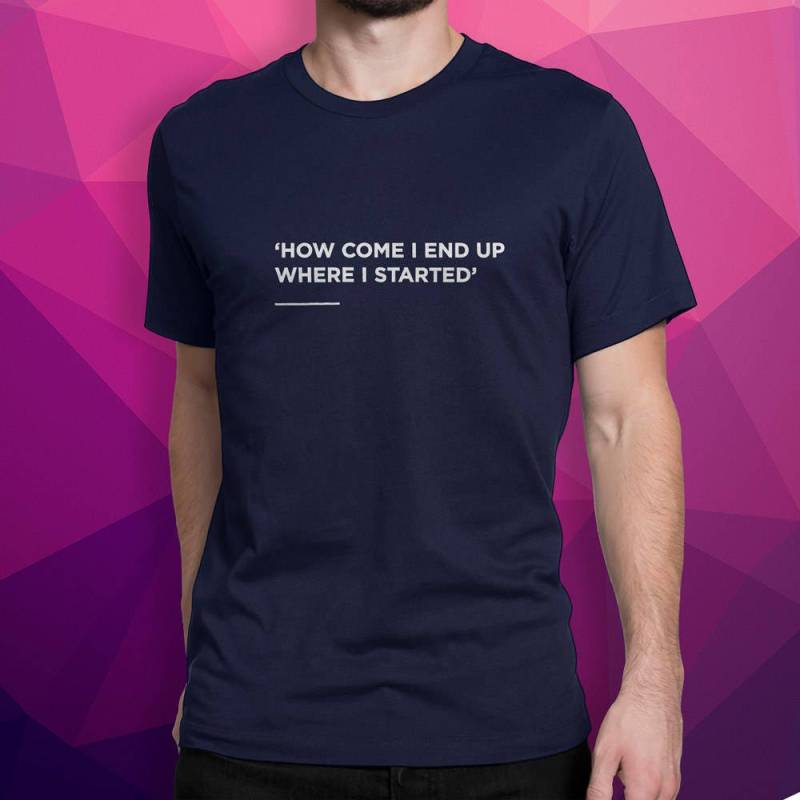 15 Schritte T-Shirt, Radiohead, Einfach, Lyrics, Kleidung, Unisex Start, Ende, Text 15 Schritte T-Shirt, Radiohead, Einfach, Lyrics, Kleidung, Unisex Start, Ende, Text von TeeTonic