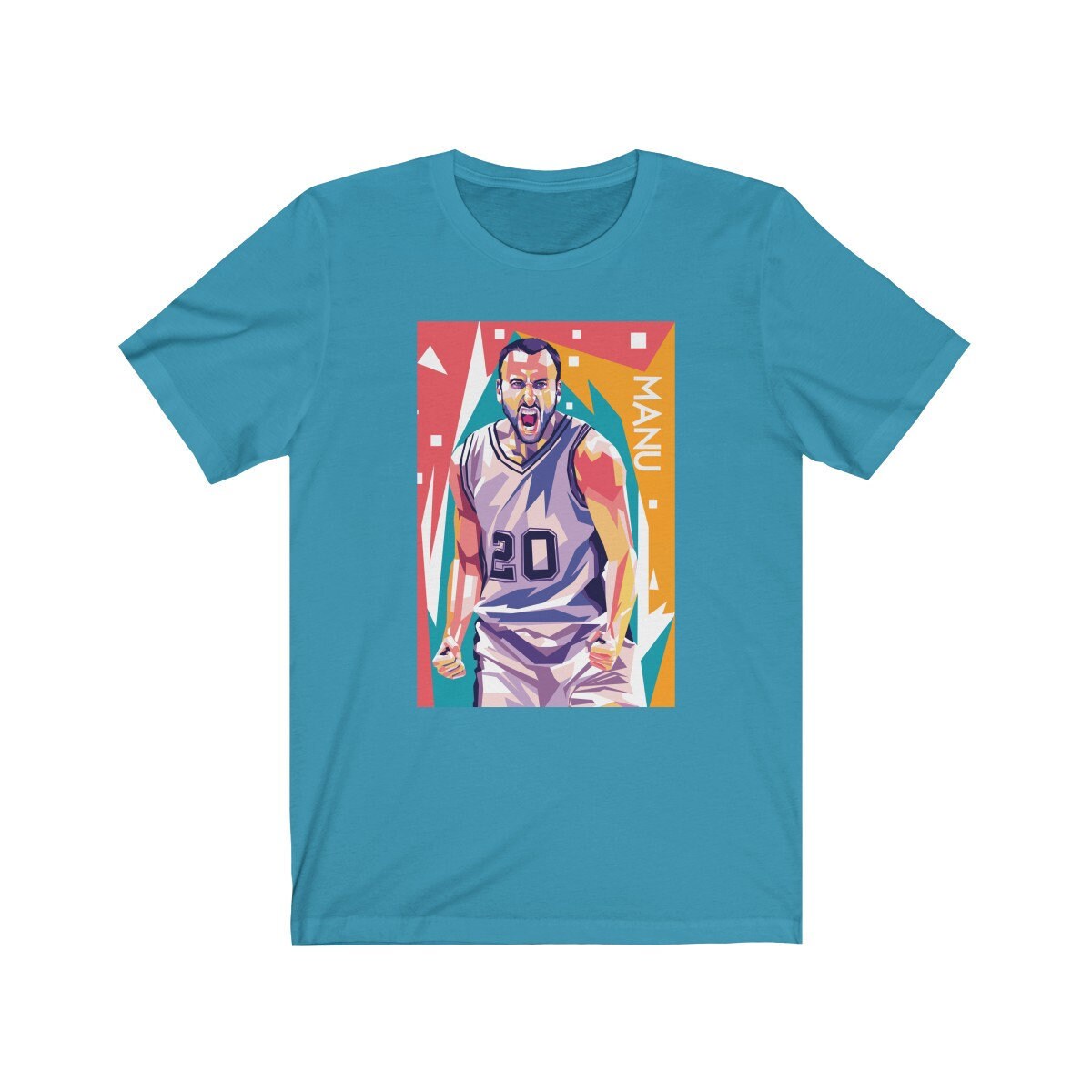 Manu Ginobili Pop Art T-Shirt Manu Ginobili Pop Art T-Shirt von TeeWise
