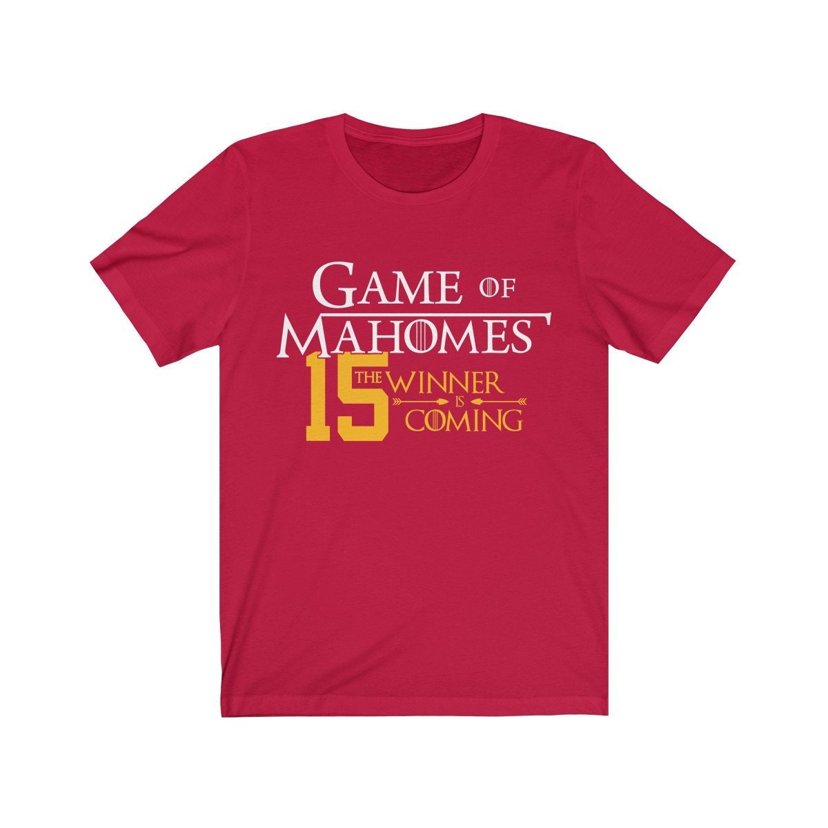 Spiel Der Mahomes - Der Gewinner Kommt Patrick Got Parodie T-Shirt Spiel Der Mahomes - Der Gewinner Kommt Patrick Got Parodie T-Shirt von TeeWise
