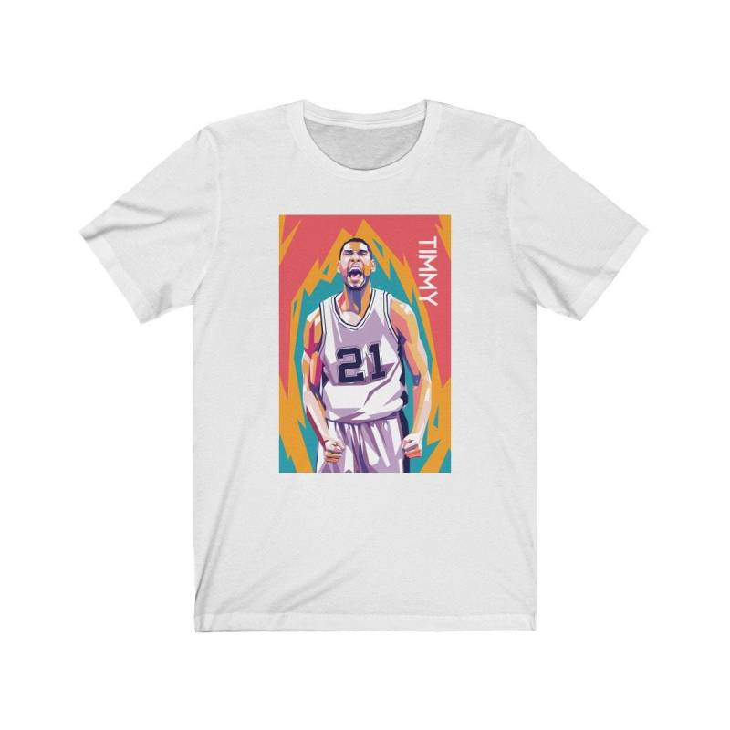 Tim Duncan Pop Art T-Shirt Tim Duncan Pop Art T-Shirt von TeeWise