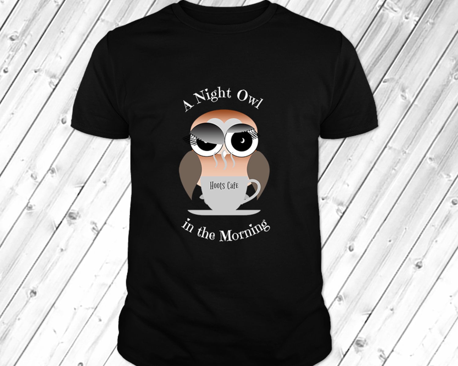 Eule T-Shirt - Eine Nachteule. Geschenke Für Eulenliebhaber. Süße Eule, Geschenk, Vintage Eule. Einzigartiges Geschenk Ihn, Sie, Freund von TeeWonderland