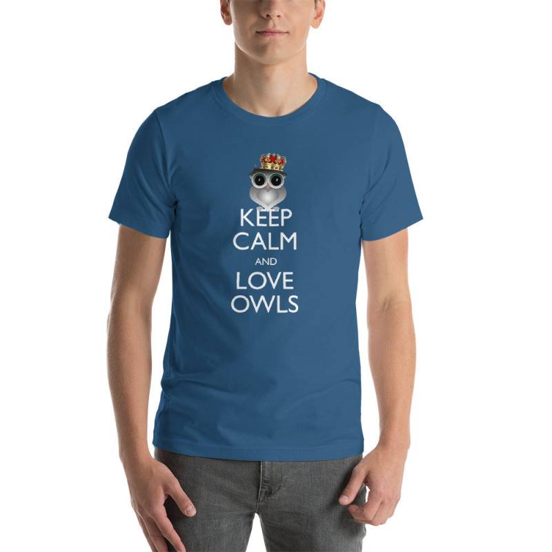 Eule T-Shirt - Halten Ruhig Liebe Eulen. Geschenke Für Eulenliebhaber. Süße Eule, Graben Deeeule, Vintage Eule. Einzigartige Geschenk Ihn Oder Sie von TeeWonderland