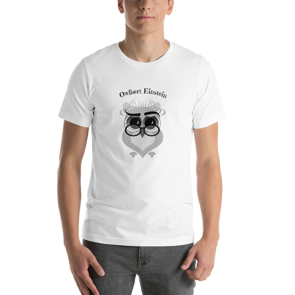Eulen T-Shirt ~ Owlbert Einstein. Geschenke Für Eulenliebhaber. Süße Eule, Vintage Eule. Einzigartiges Geschenk Nerds, Genie, Mathelehrer Oder Freund von TeeWonderland