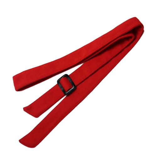 TeeYee Damen Mädchen 4.7cm Breite Winter Taille Band Wolle Vermischung Gürtel (L, rot) von TeeYee